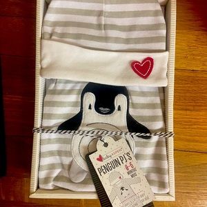 Baby pajama and cap set